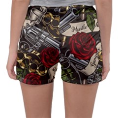 Women s Satin Sleepwear Shorts 