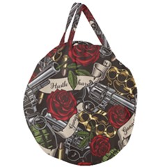 Giant Round Zipper Tote 