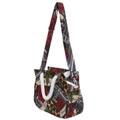 Rope Handles Shoulder Strap Bag 
