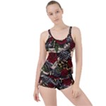 Seamless Vector Pattern Boyleg Tankini Set 