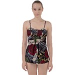 Seamless Vector Pattern Babydoll Tankini Set
