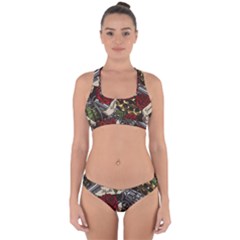 Seamless Vector Pattern Cross Back Hipster Bikini Set from ArtsNow.com