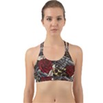 Seamless Vector Pattern Back Web Sports Bra