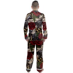 Men s Long Sleeve Satin Pajamas Set 