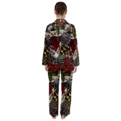 Women s Long Sleeve Satin Pajamas Set 