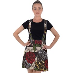 Velvet Suspender Skater Skirt 