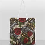 Seamless Vector Pattern Full Print Rope Handle Tote (Large)