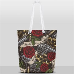 Full Print Rope Handle Tote (Small) 