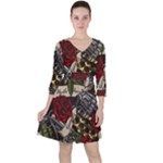 Seamless Vector Pattern Ruffle Dress