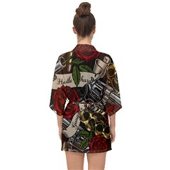 Half Sleeve Chiffon Kimono 