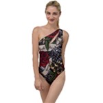 Seamless Vector Pattern To One Side Swimsuit