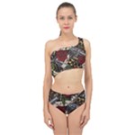 Seamless Vector Pattern Spliced Up Two Piece Swimsuit