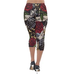 Lightweight Velour Capri Leggings  