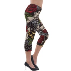 Lightweight Velour Capri Leggings  