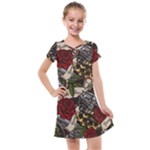 Seamless Vector Pattern Kids  Cross Web Dress