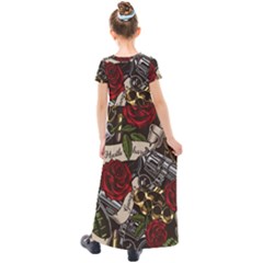 Kids  Short Sleeve Maxi Dress 