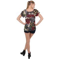 Ruffle Collar Chiffon Blouse 