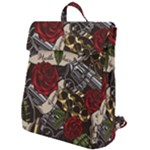 Seamless Vector Pattern Flap Top Backpack