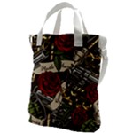 Seamless Vector Pattern Canvas Messenger Bag