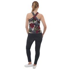 Cross Neck Velour Top 