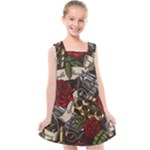Seamless Vector Pattern Kids  Cross Back Dress
