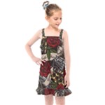Seamless Vector Pattern Kids  Overall Dress