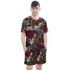 Men s Mesh T-Shirt and Shorts Set 
