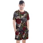 Seamless Vector Pattern Men s Mesh Tee and Shorts Set