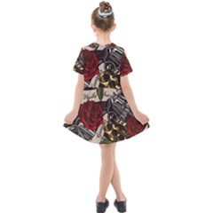Kids  Short Sleeve Shirt Dress 