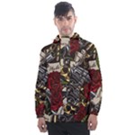 Seamless Vector Pattern Men s Front Pocket Pullover Windbreaker