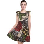 Seamless Vector Pattern Tie Up Tunic Dress