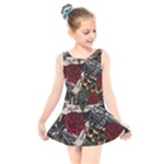 Seamless Vector Pattern Kids  Skater Dress Swimsuit