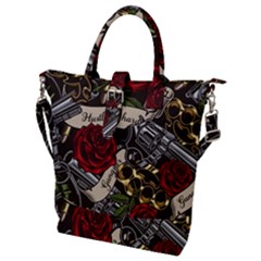 Buckle Top Tote Bag 