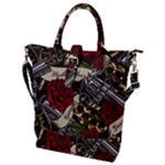 Seamless Vector Pattern Buckle Top Tote Bag