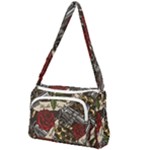 Seamless Vector Pattern Front Pocket Crossbody Bag