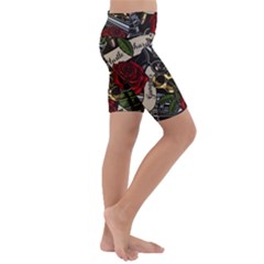 Kids  Lightweight Velour Cropped Yoga Leggings 
