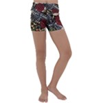 Seamless Vector Pattern Kids  Lightweight Velour Yoga Shorts