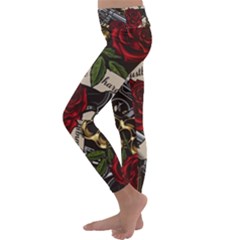 Kids  Lightweight Velour Classic Yoga Leggings 