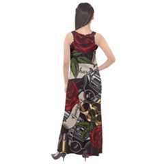 Sleeveless Velour Maxi Dress 