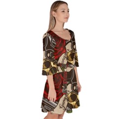Velour Kimono Dress 