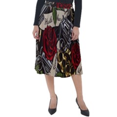 Classic Velour Midi Skirt  