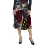 Seamless Vector Pattern Classic Velour Midi Skirt 