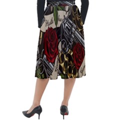Classic Velour Midi Skirt  