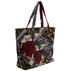 Zip Up Canvas Bag 