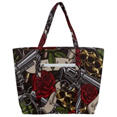 Zip Up Canvas Bag 