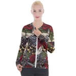 Seamless Vector Pattern Casual Zip Up Jacket
