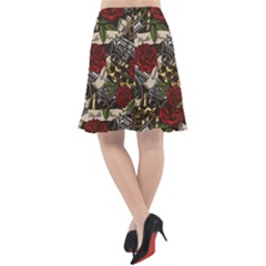 Fishtail Chiffon Skirt 