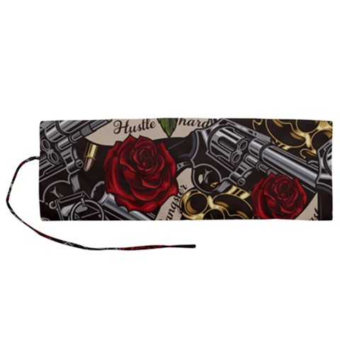 Seamless Vector Pattern Roll Up Canvas Pencil Holder (M) from ArtsNow.com