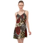 Seamless Vector Pattern Summer Time Chiffon Dress