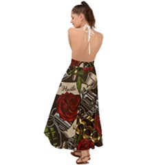 Backless Maxi Beach Dress 